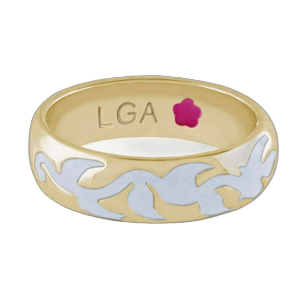 Daisy Swirl Band Ring
