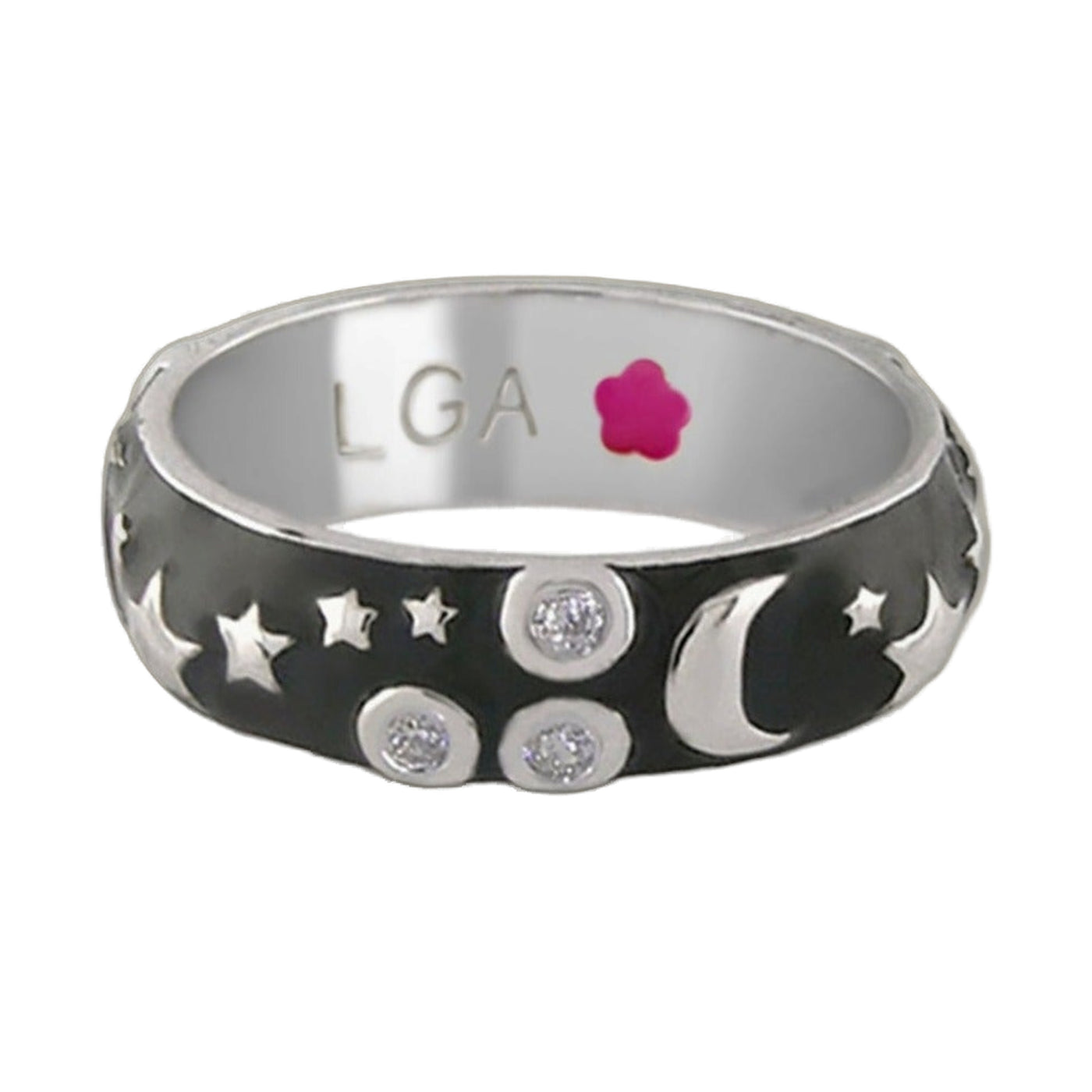 Stars of Night Stackable Ring