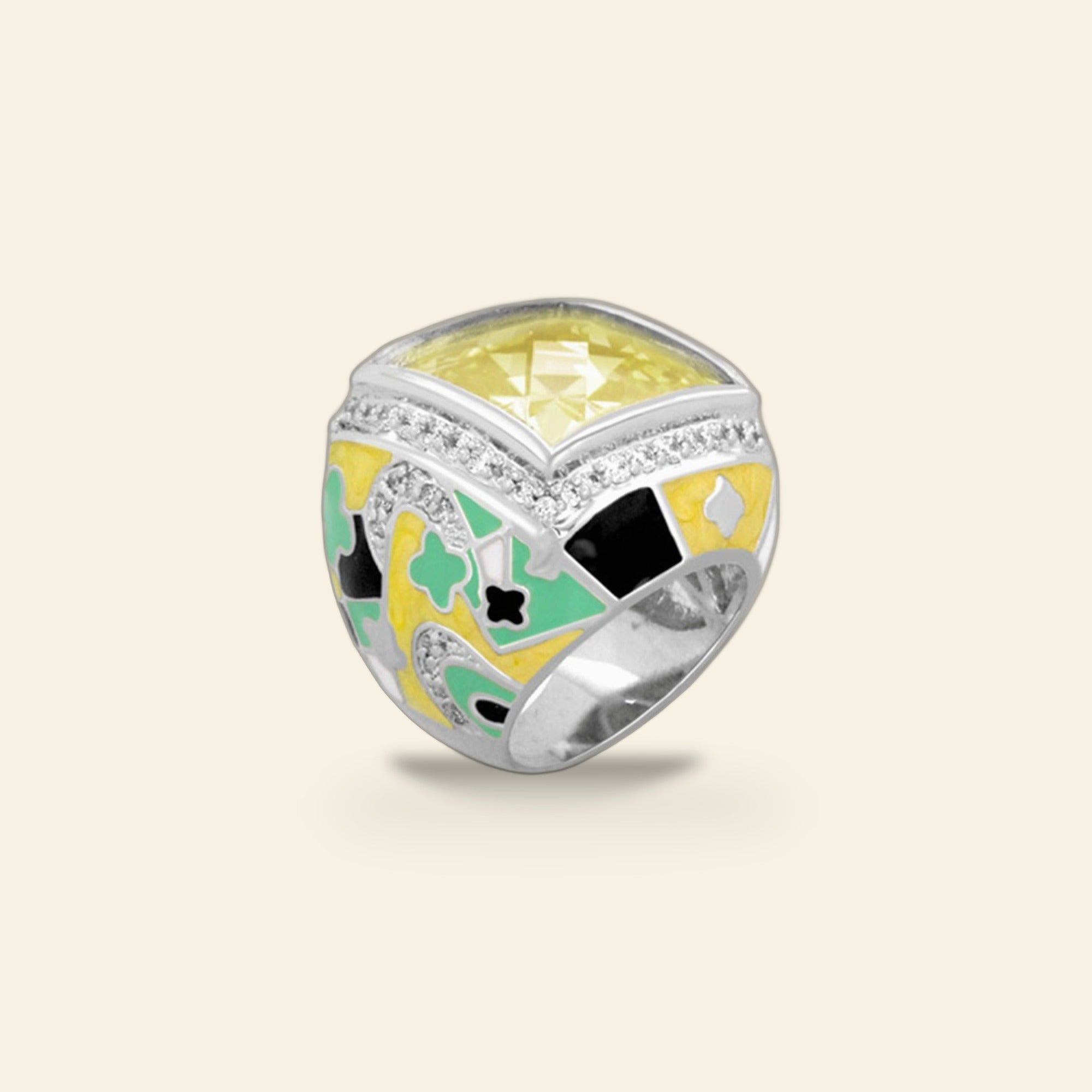 Fun Clover Cocktail Ring
