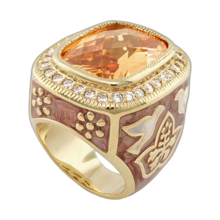 Peace and Dove Cocktail Ring
