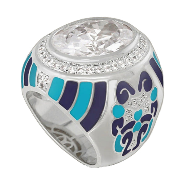 Psychedelic Swirls Cocktail Ring