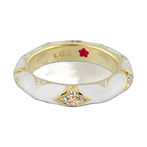 Stackable Fiesta Ring — Pavé Star Dome