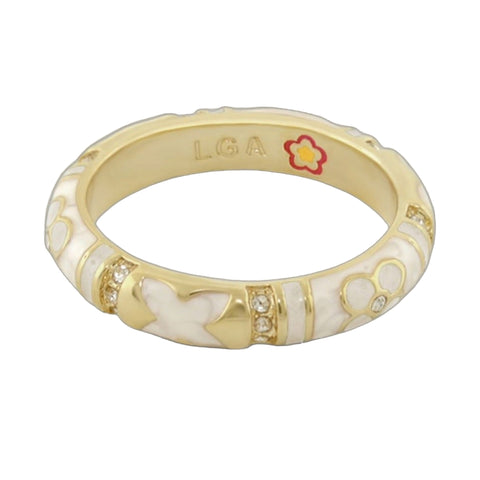 Floral Knight Stackable Ring