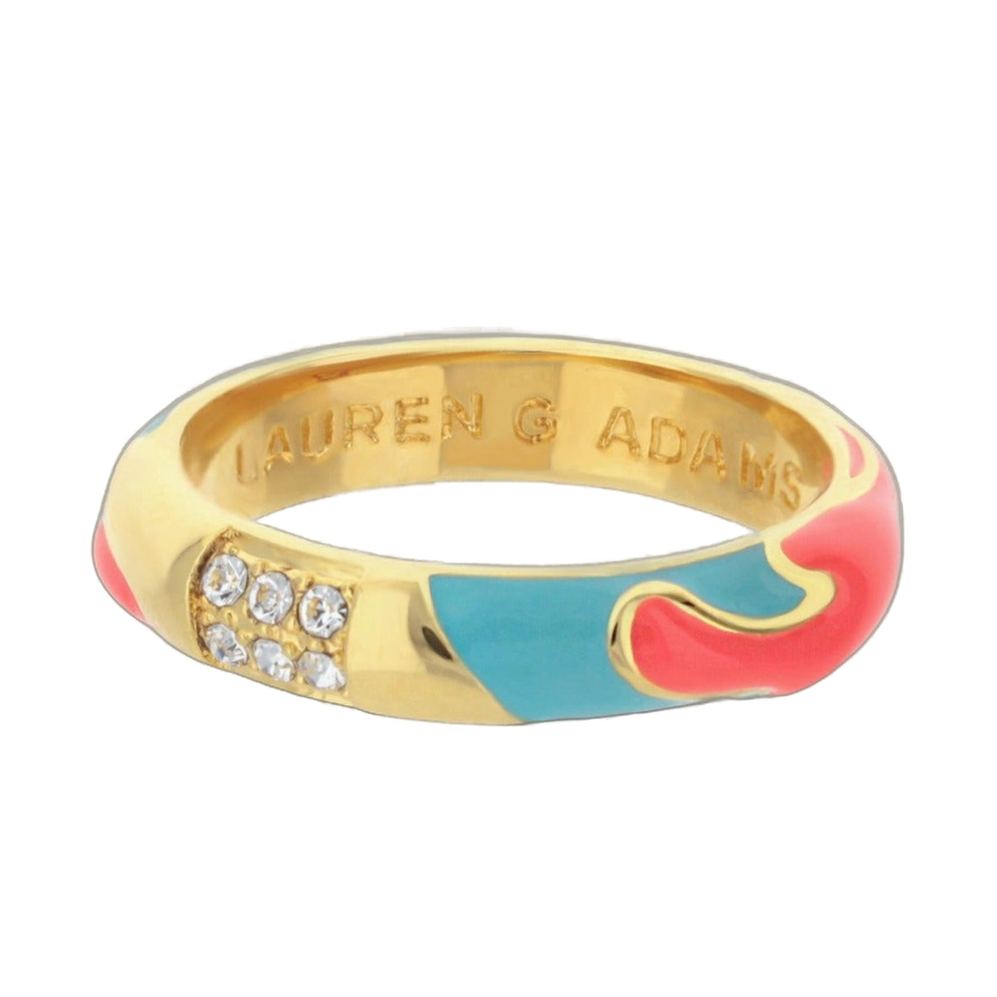 Pretty Little Things Coral Stackable Ring