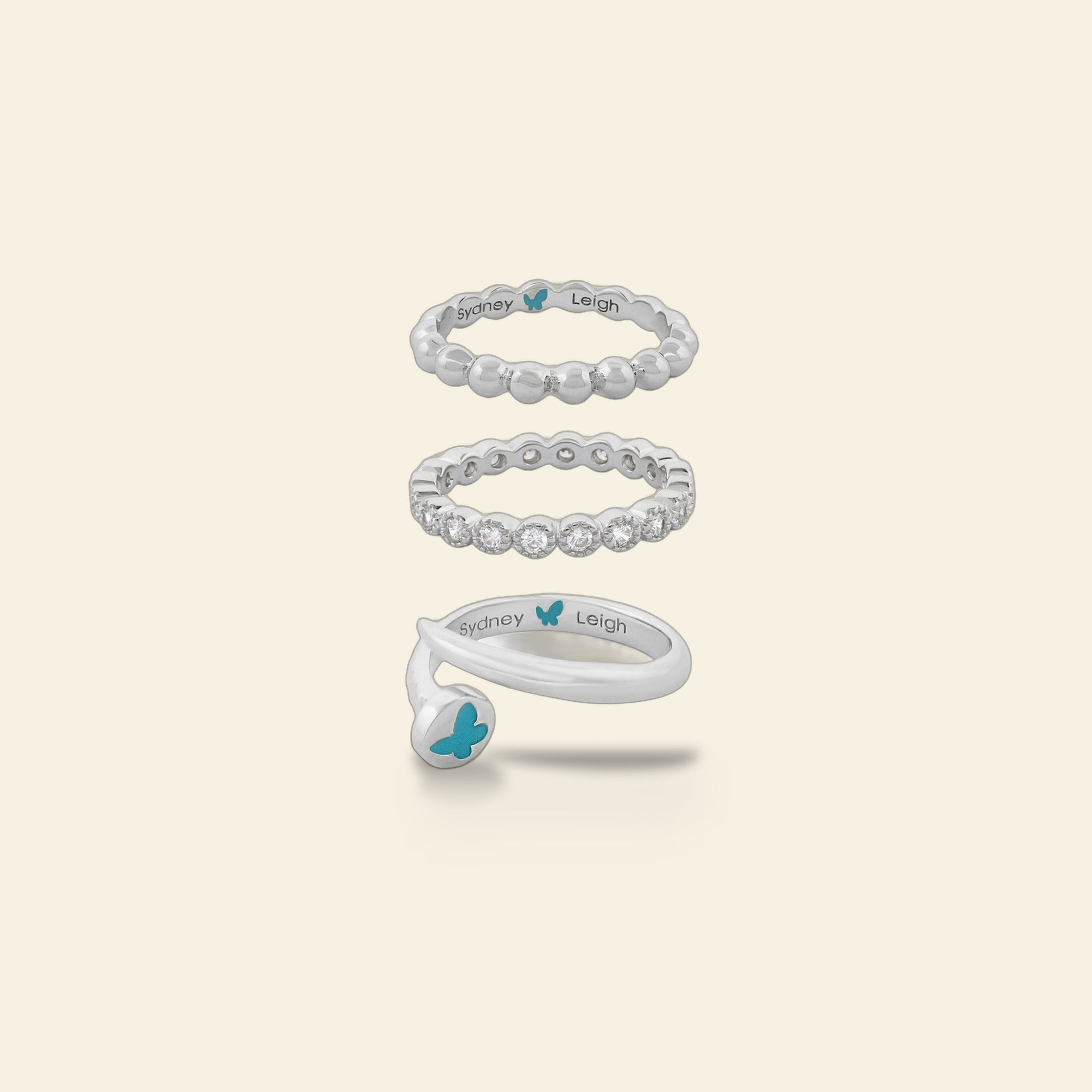 Sydney Leigh Nail Rings Set of 3