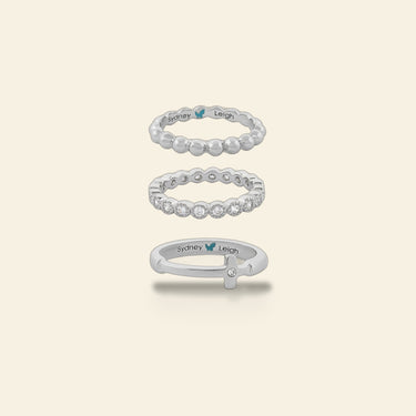 Sydney Leigh Cross Rings Set of 3