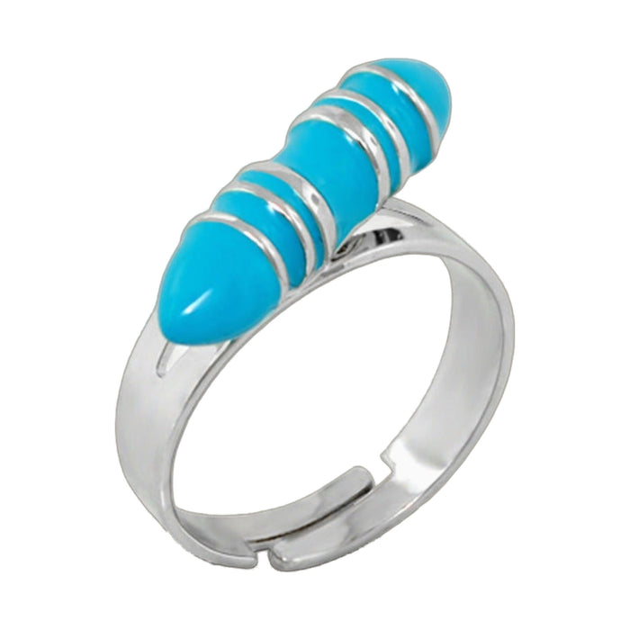 Girls' Sweet Blue Stackable Crayon Ring