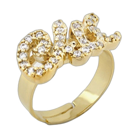 Ring With ''chic'' On Top