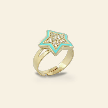 Children's Pave Star Ring