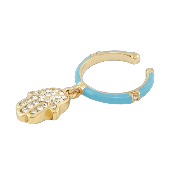 Girl's Hamsa Charm Ring