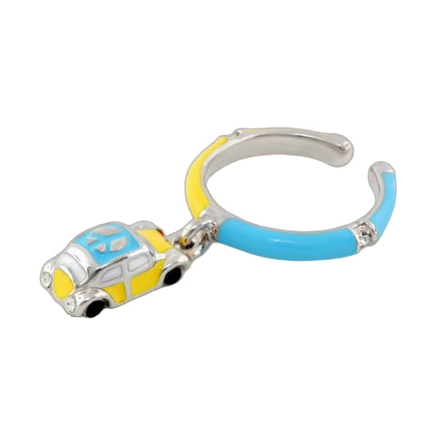 Kids Groovy Car Charm Ring
