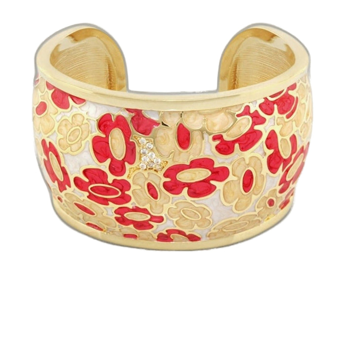 Retro Disks Cuff Bangle