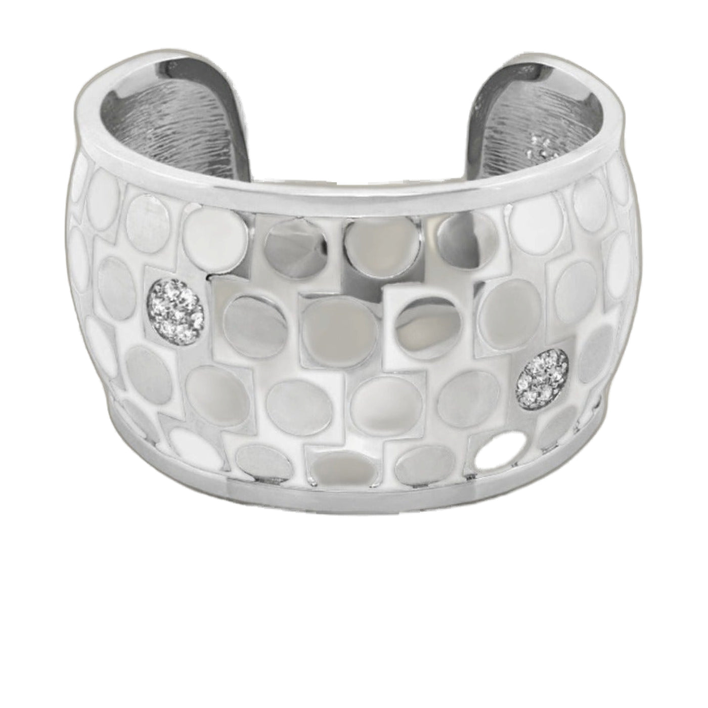 Retro Disks Cuff Bangle