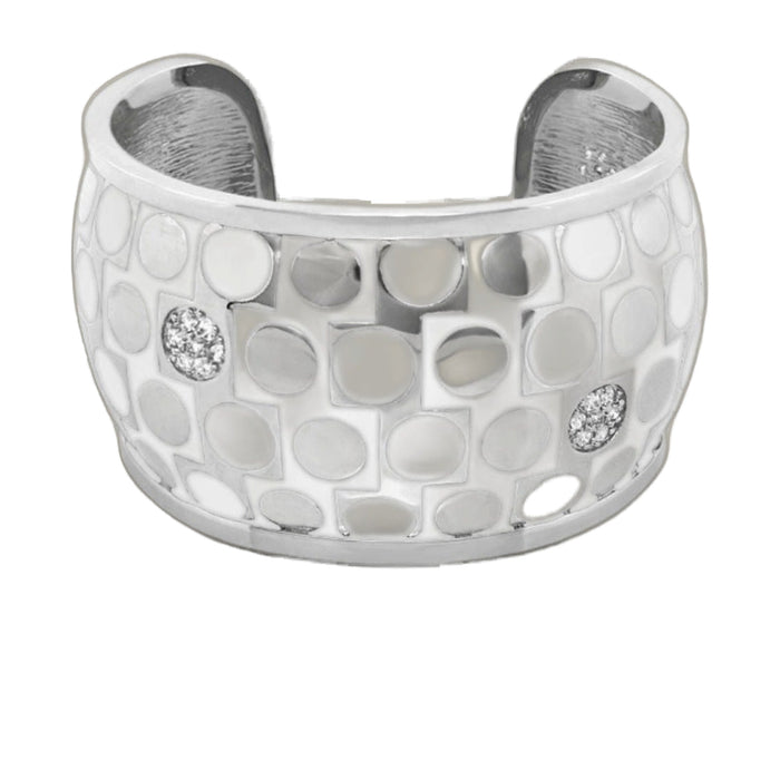 Retro Disks Cuff Bangle