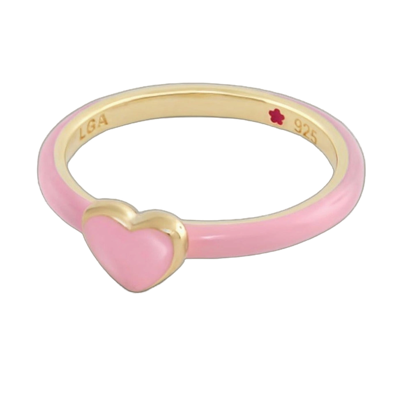 Layers of Love Stackable Ring — Pink Heart