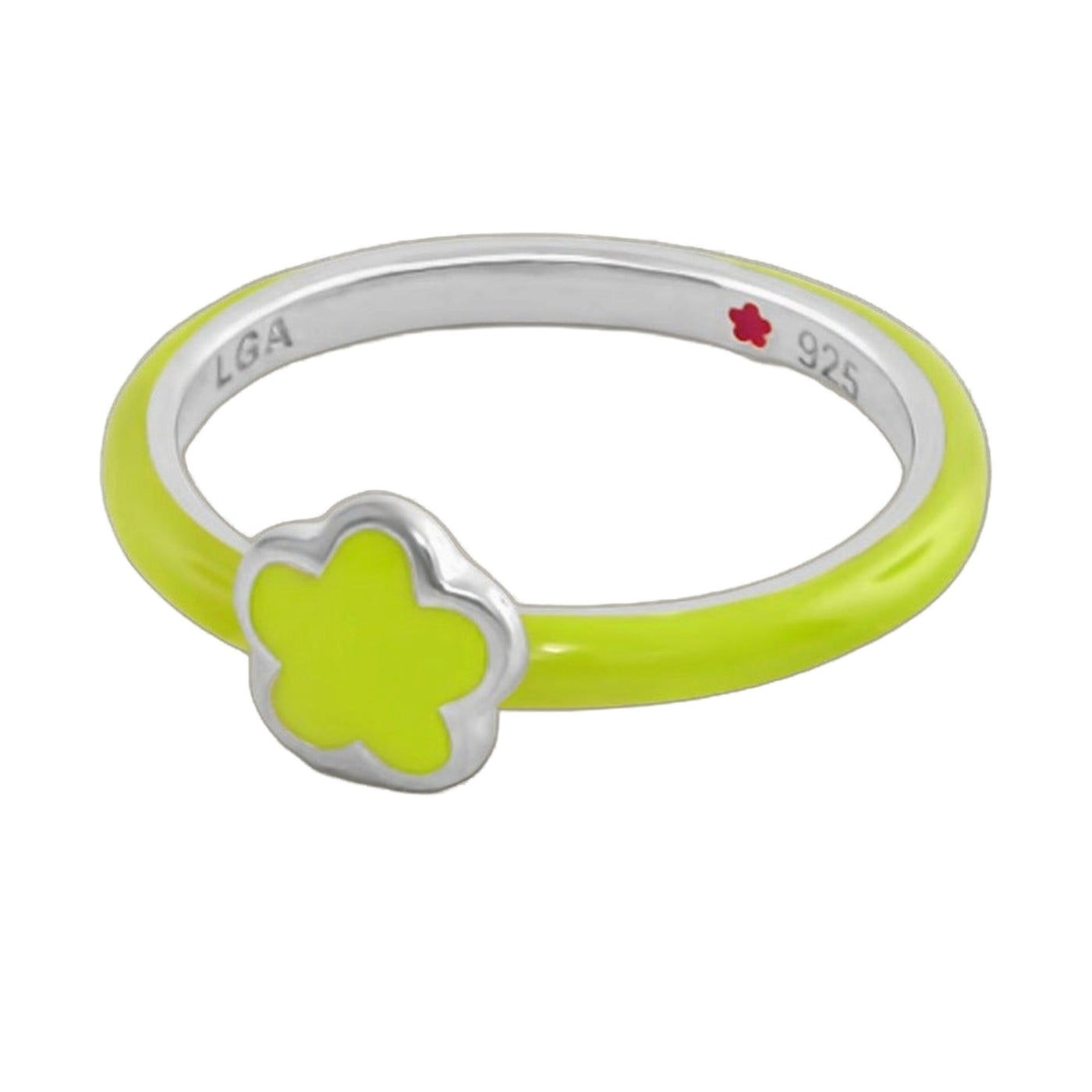 Layers of Love Stackable Ring — Enamel Flower