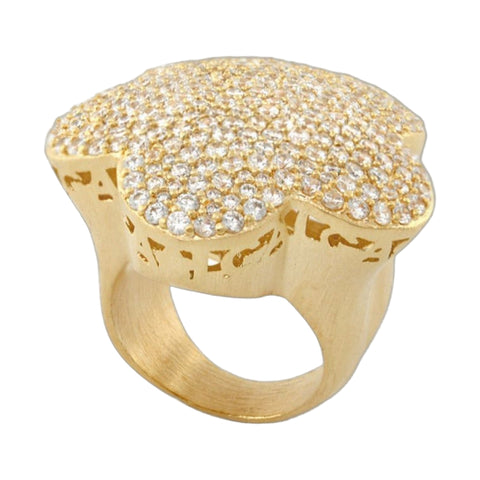 Shiny Daisy Cocktail Ring