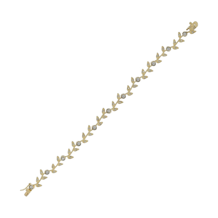 Crystal Leaf Bracelet