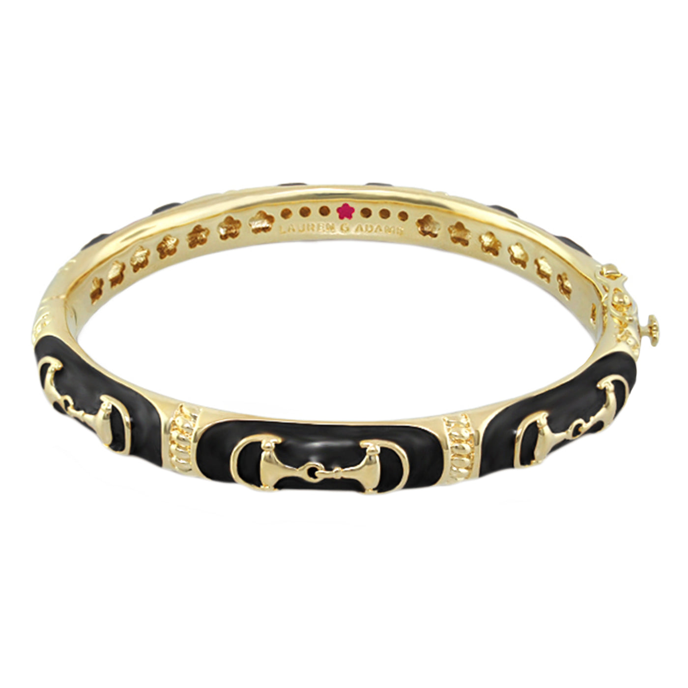Equestrian Bangle — Black Snaffle