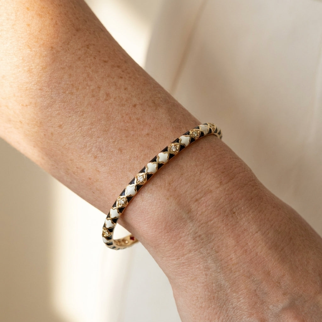 Stackable Fiesta Bangle worn