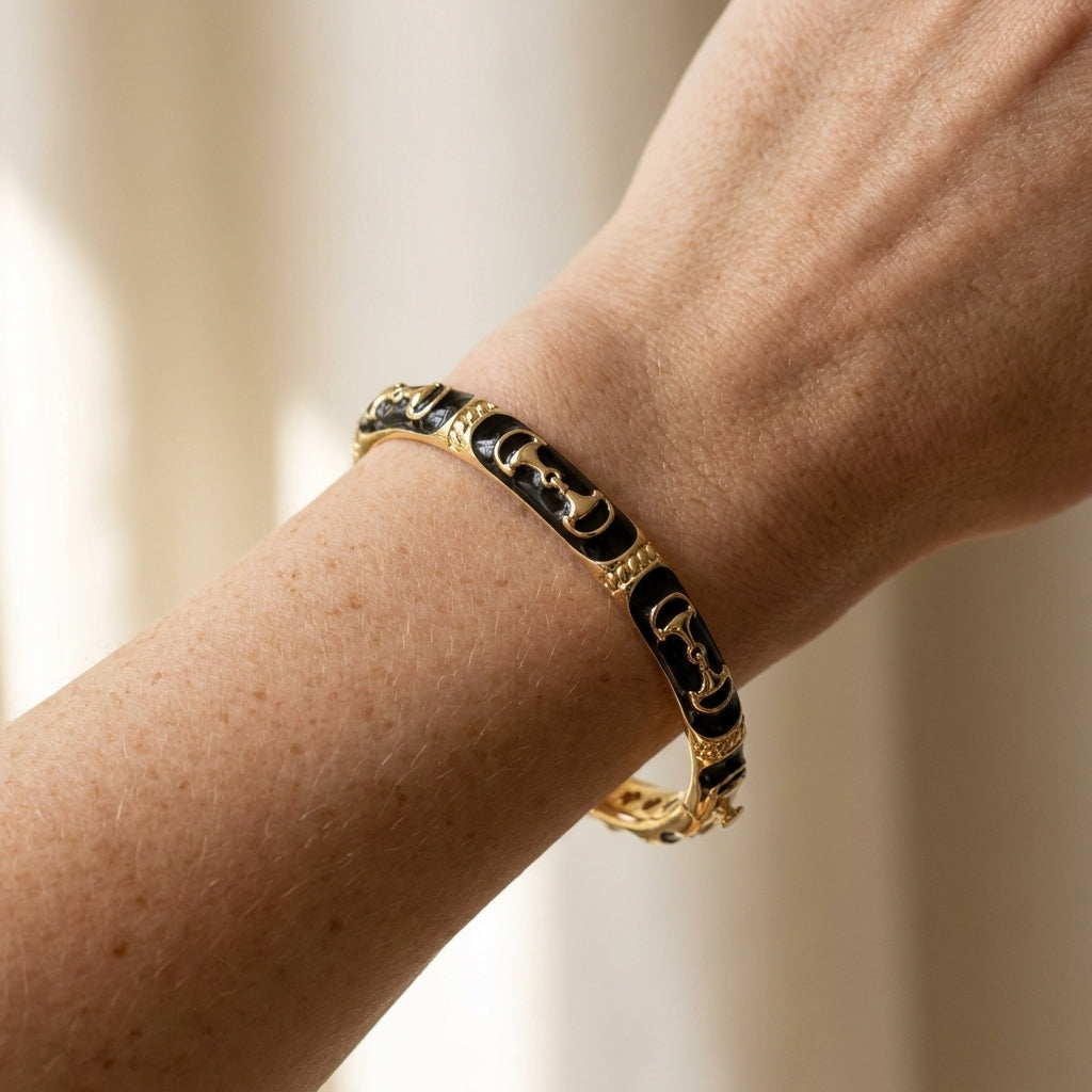 Equestrian Bangle worn