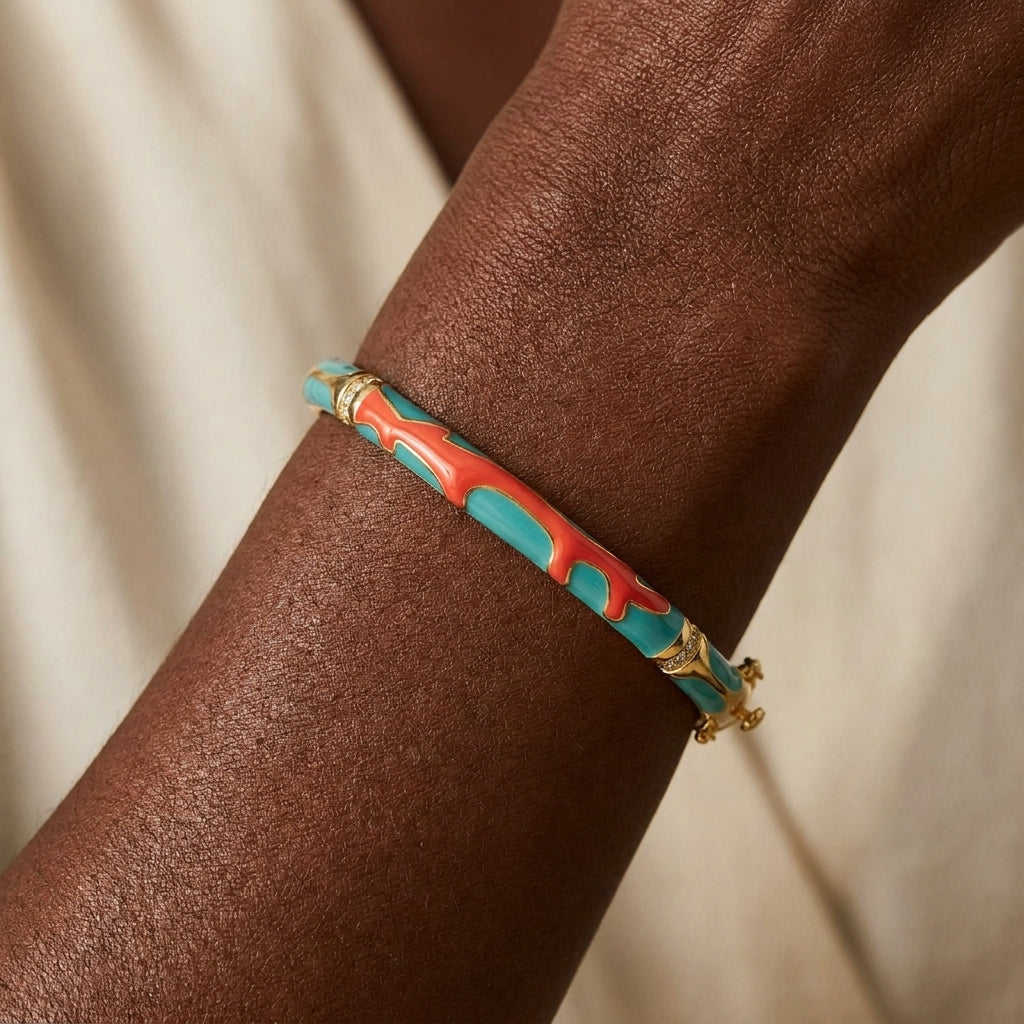 Pretty Little Things Stackable Bangle worn