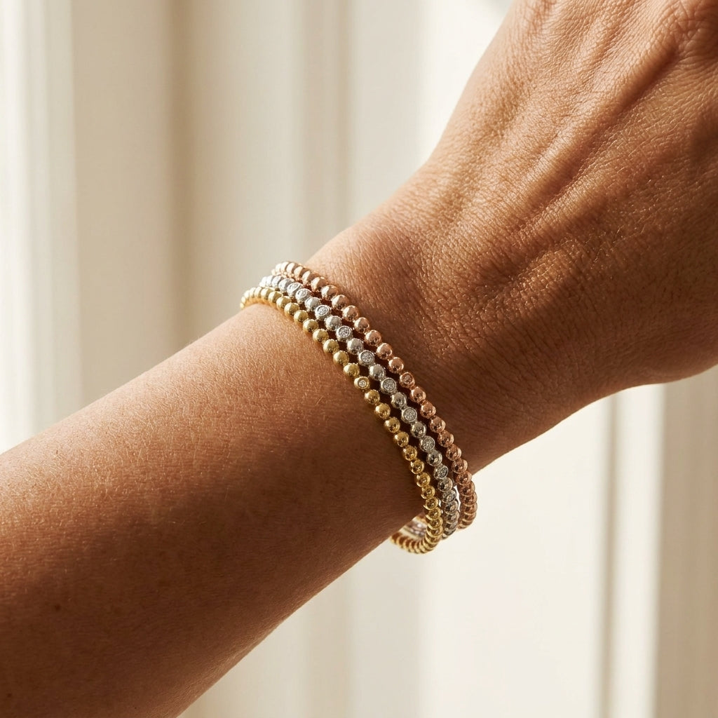 Socialite Stackable Bangle Set worn