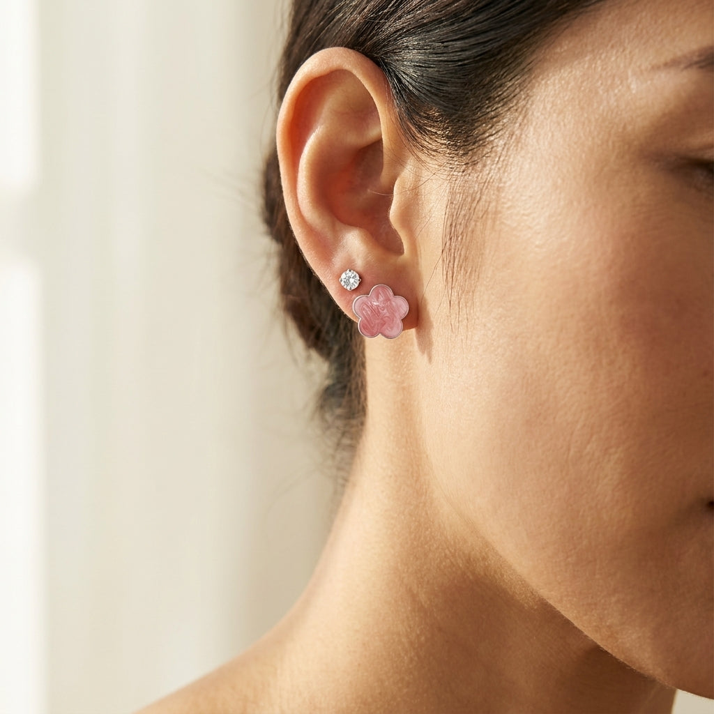 Daisy Earrings Set worn