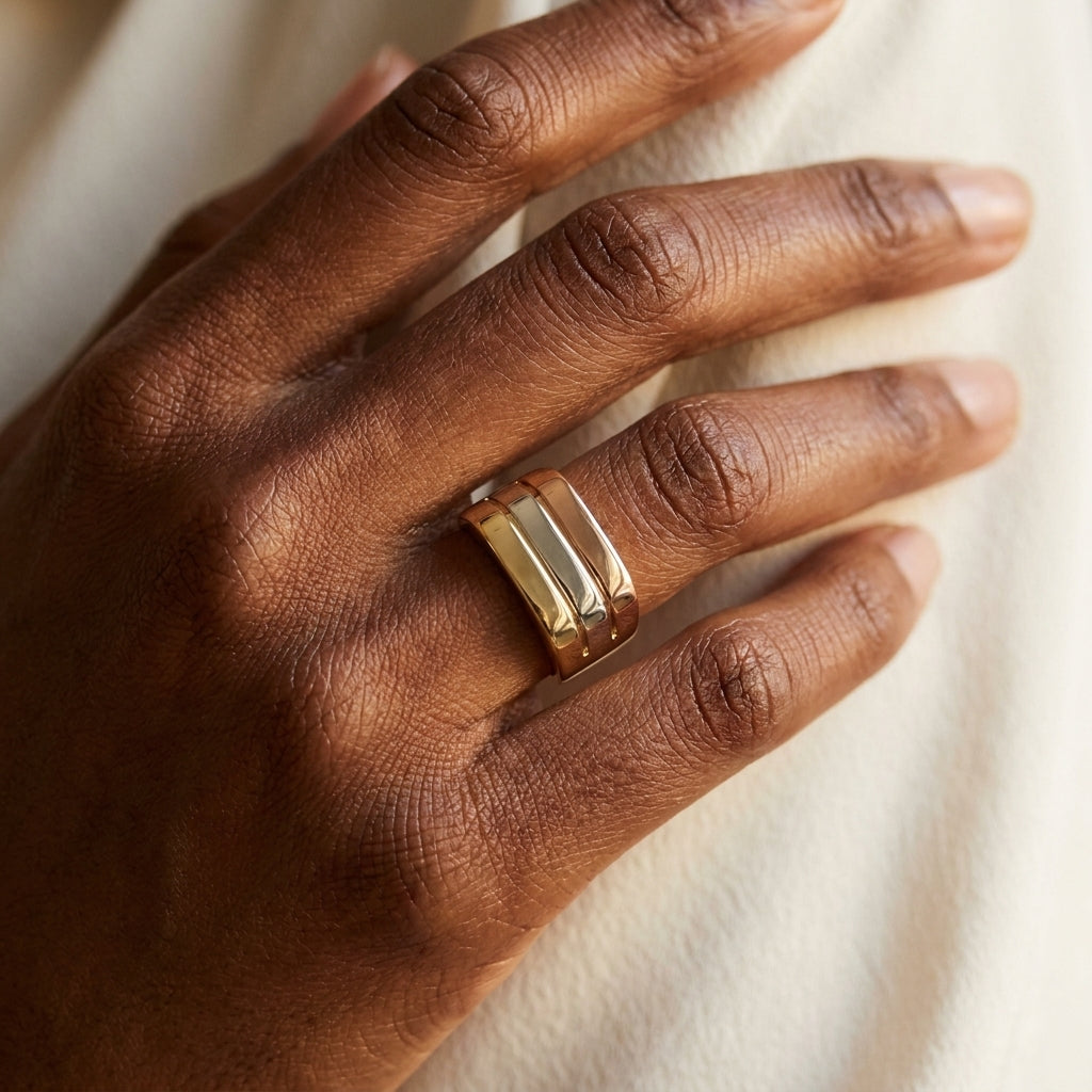 Socialite Ring worn
