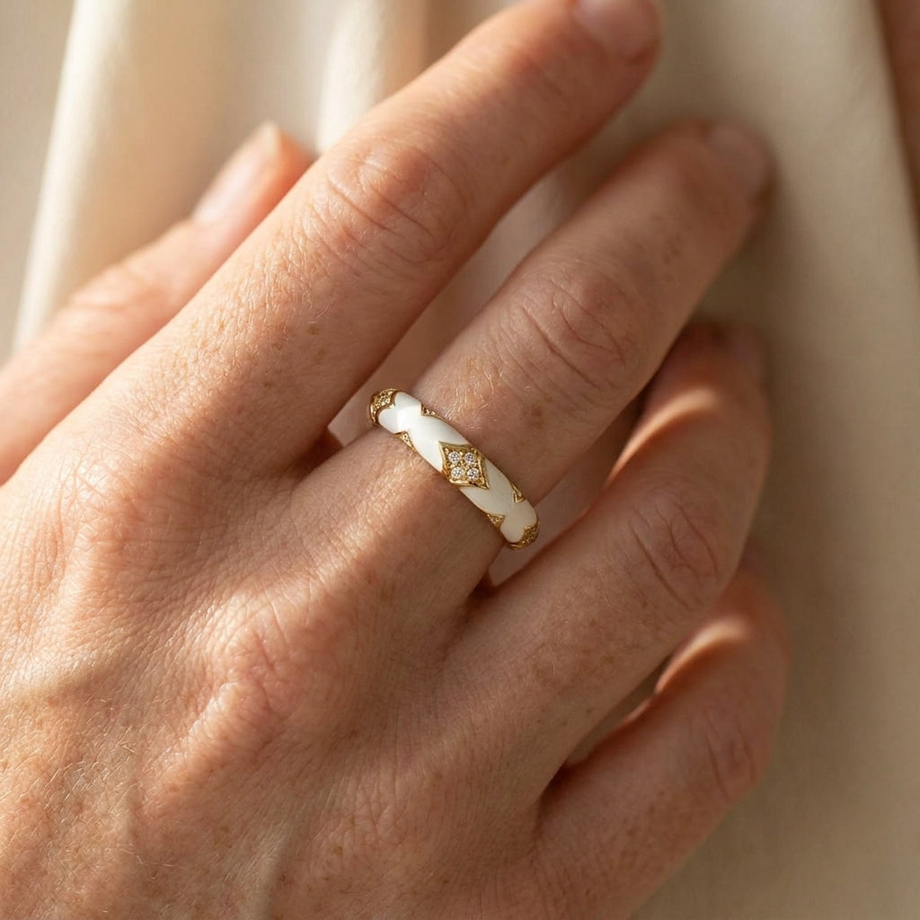 Stackable Fiesta Ring worn