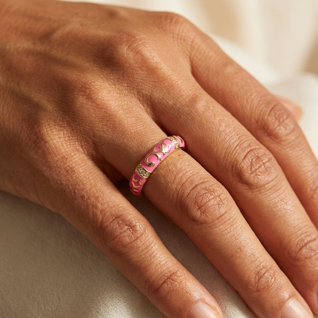 Stackable Fiesta Ring worn