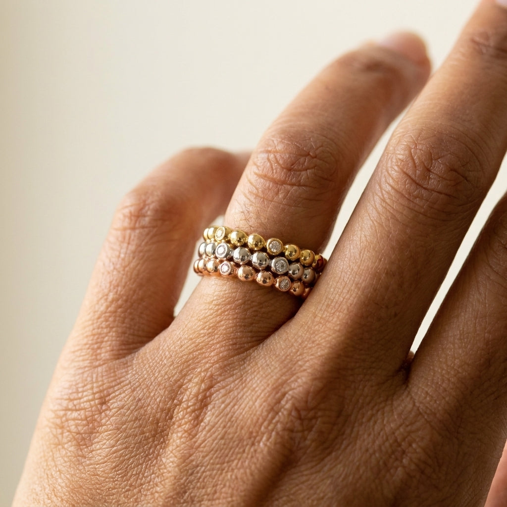 Socialite Stackable Ring Set worn