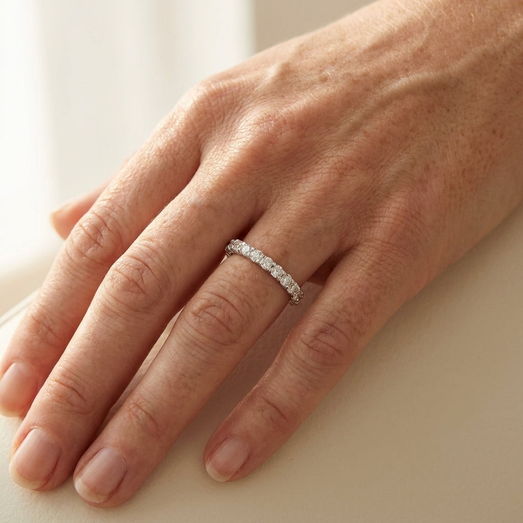 925 Eternity Band worn